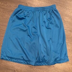 Athletic Mesh Shorts in Bright Blue